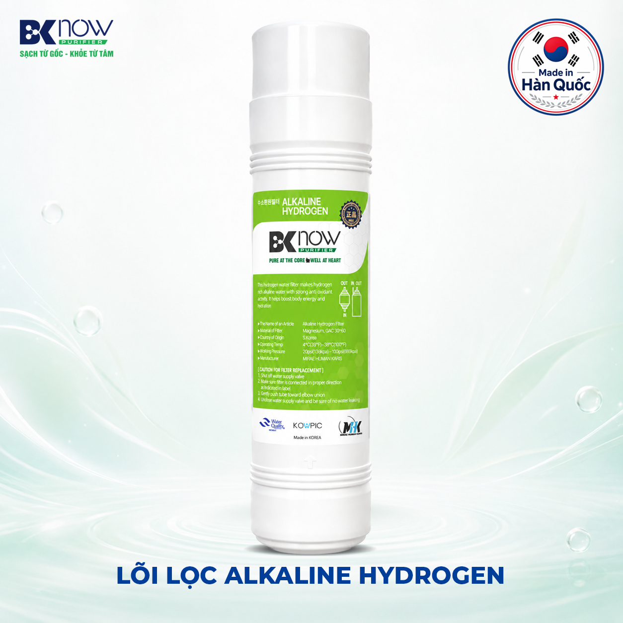 Lõi lọc alkaline hydrogen
