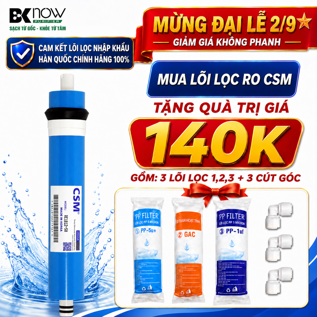 Lõi lọc RO CSM Hàn Quốc