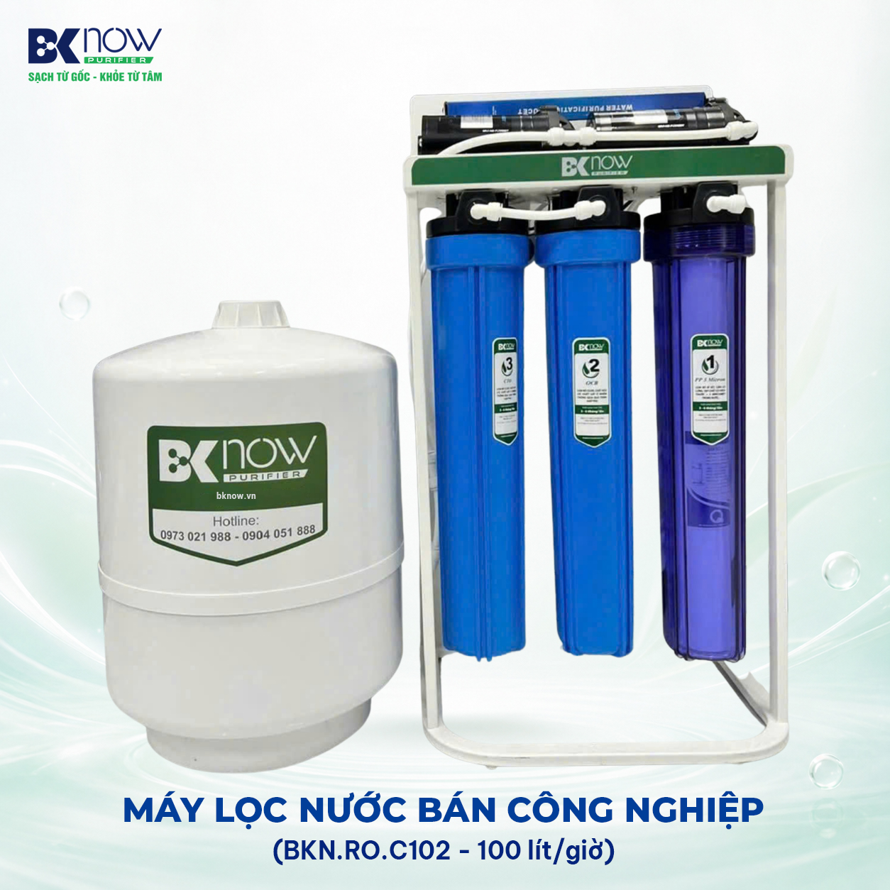 Máy lọc nước bán công nghiệp RO 100l/h