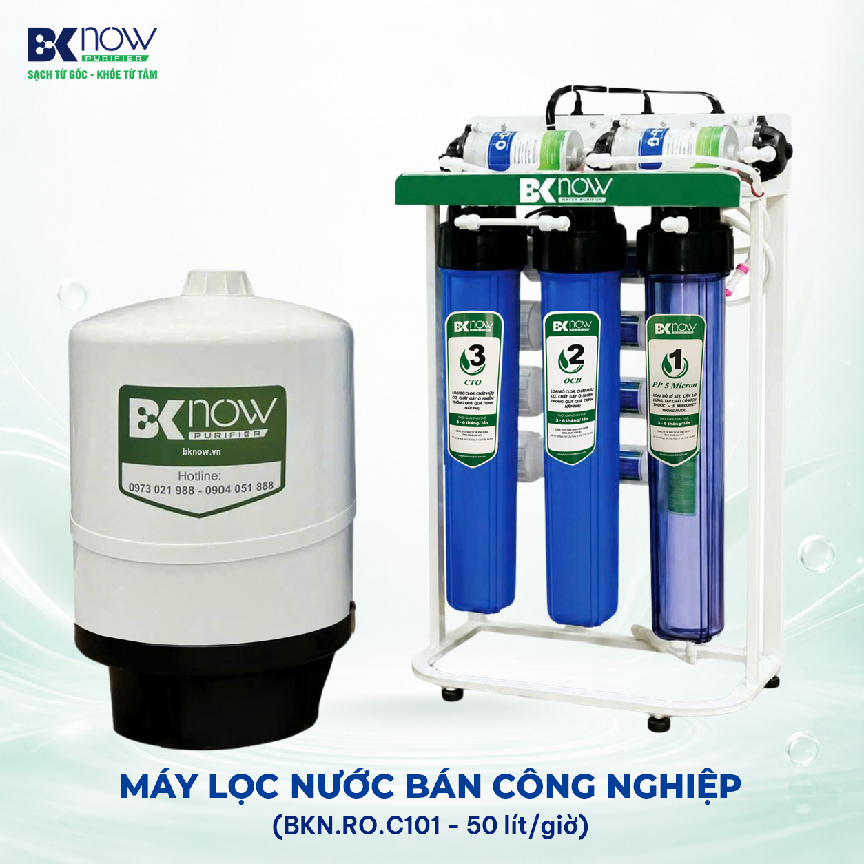 Máy lọc nước RO bán công nghiệp 50 l/h